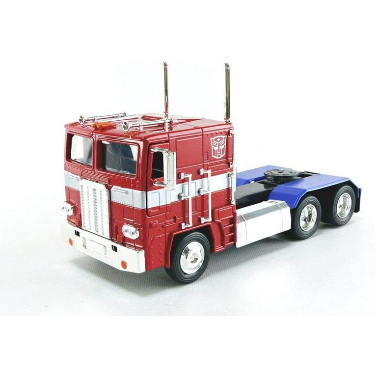 Jada Toys Transformers G1 Optimus Prime Truck with Robot on