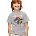 thumbnail image 1 of Transformers 100 Days of School Kids T Shirt for Youth Boys and Girls, Athletic Heather, Large, 1 of 3