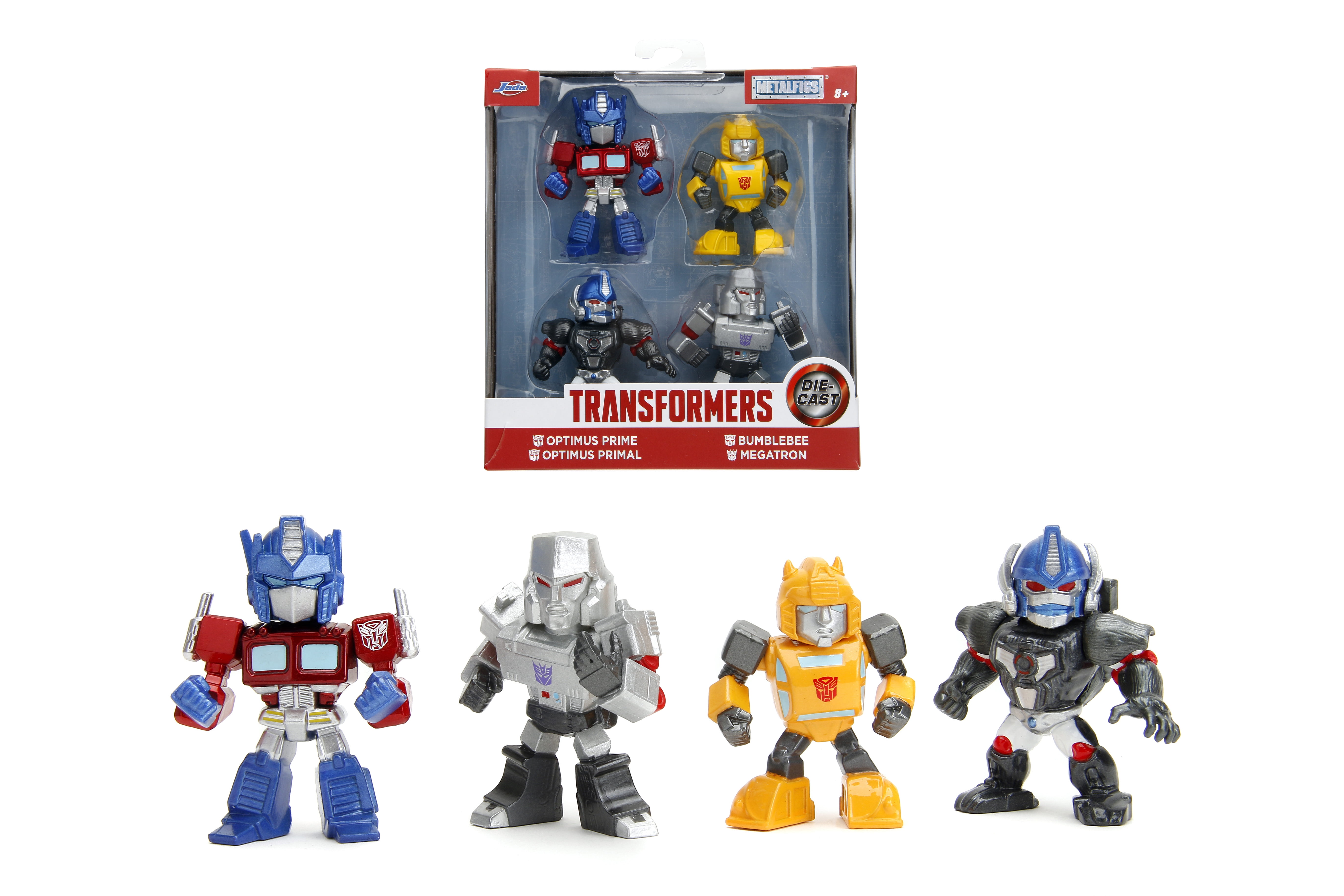 Jada Toys Metalfigs Transformers 2.5" 4-Pack Collectible Die-Cast Figure