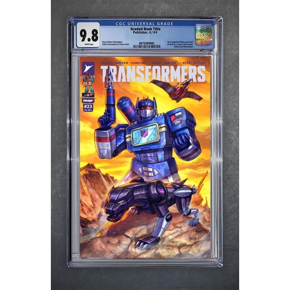 Transformers #23 CGC 9.8 Universal Series Sajad Shah Variant A Trade LTD 750