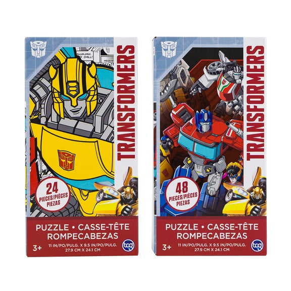 Transformers 24pc & 48pc Puzzles, 2 assorted ,3+ YEARS