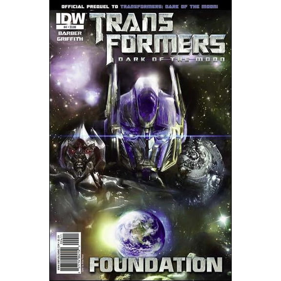 Transformers 3 Movie Prequel: The Foundation #4 VF ; IDW Comic Book