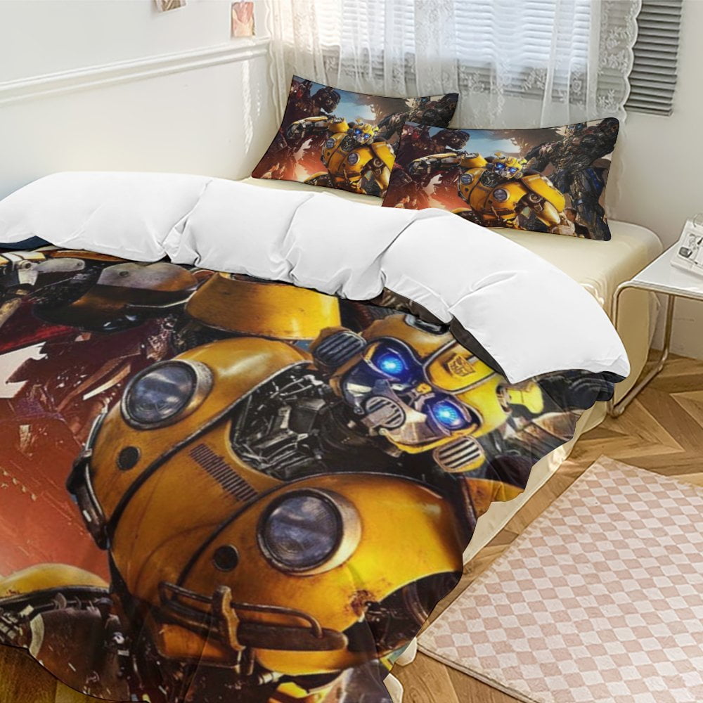 Transformers 3 Piece Bedding Set Warm And Comfortable Soft Duvet Cover Bed Set with 1 Duvet Cover And 2 Pillowcases for Bedroom Walmart