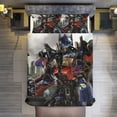 thumbnail image 1 of Transformers 3-Piece Comforter Set for Bedroom, Transformers Bedding Set for Kids Adults, Soft Microfiber Duvet Cover Set with Zipper Closure, 1 Duvet Cover + 2 Pillow Covers, 1 of 8