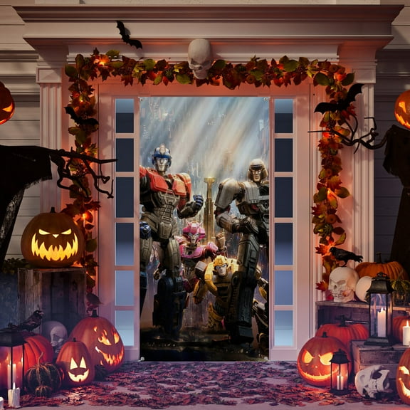 Transformers 35.4*72.8IN/90*185CM Door frame decoration banner