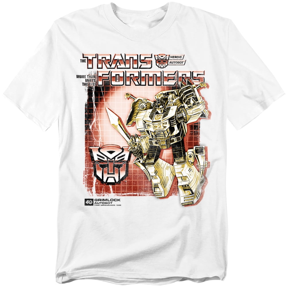 Transformers 40Th Anniversary T-Shirt Grimlock Box Unisex Graphic Tee for Men & Women
