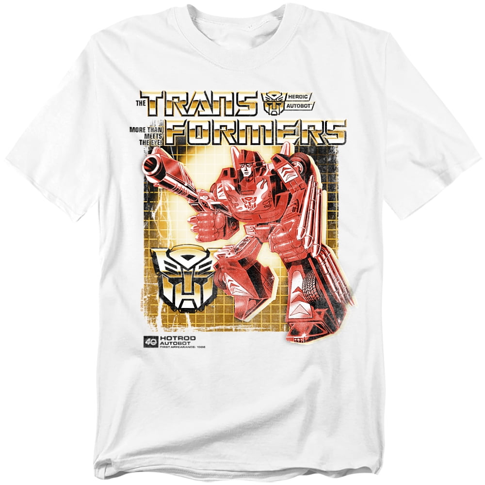 Transformers 40Th Anniversary T-Shirt Hotrod Box Unisex Graphic Tee for Men & Women