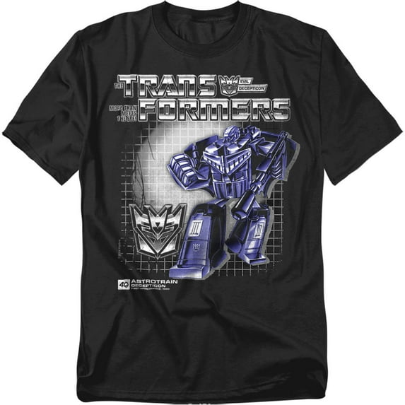 Transformers 40Th Anniversary T-Shirt Astrotrain Box Unisex Graphic Tee for Men & Women
