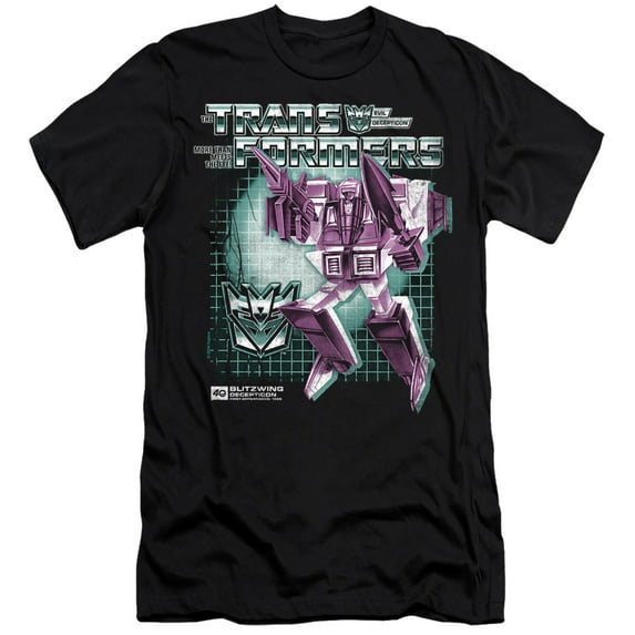 Transformers 40th Anniversary Blitzwing Box Unisex Adult Canvas Brand T Shirt, Black, 4X-Large