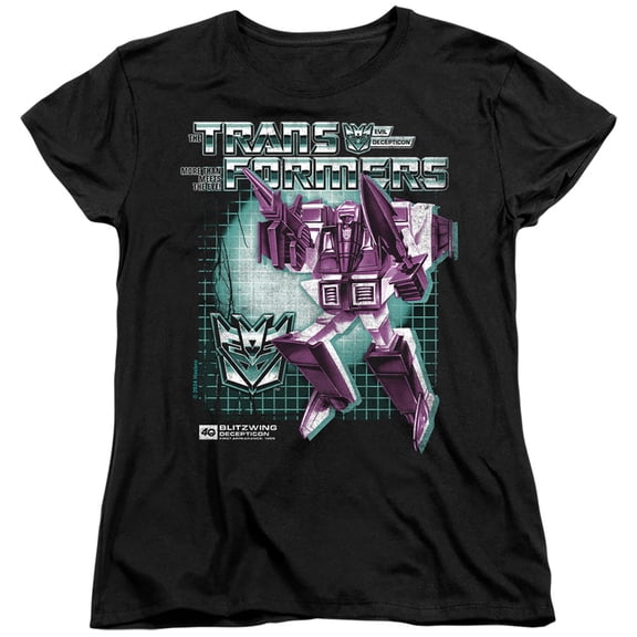 Transformers 40th Anniversary Blitzwing Box Women's T Shirt, Black, Small