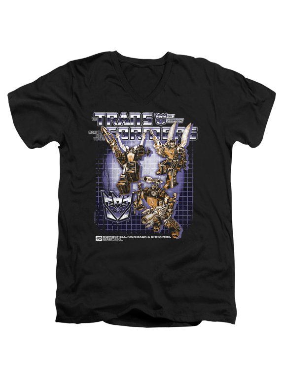 40th Anniversary Bombshell, Kickback, Shrapnel Box Unisex Adult V-Neck T Shirt (Large) Black