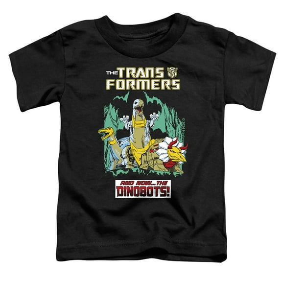 Transformers 40th Anniversary Grimlock and Dinobots Kids T Shirt (Large) for Youth Toddler Boys and Girls, Black
