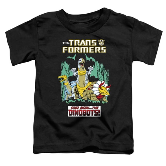 Transformers 40th Anniversary Grimlock and Dinobots Kids T Shirt (Medium) for Youth Toddler Boys and Girls, Black