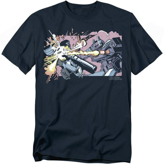 Transformers 40Th Anniversary T-Shirt Megatron Vs Shockwave Unisex Graphic Tee for Men & Women