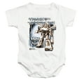 thumbnail image 1 of Transformers 40th Anniversary Prowl Box Unisex Infant Snap Suit for Baby, White, Small, 1 of 3