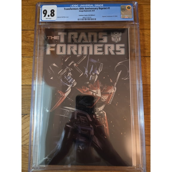 Transformers 40th Anniversary Reprint #1 - CGC 9.8 Comic Book