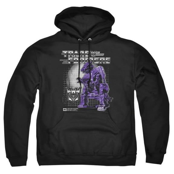 Transformers 40th Anniversary Trypticon Box Adult Pull-Over Hoodie, Black, Medium