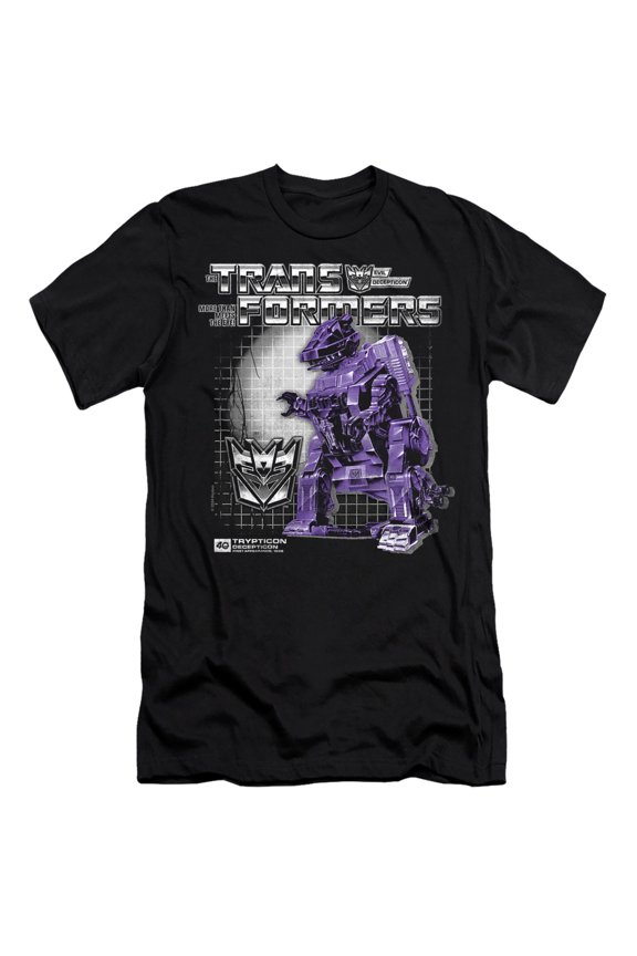40th Anniversary Trypticon Box Unisex Adult Canvas Brand T Shirt, Black, X-Large