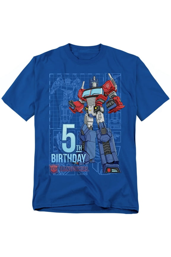 T-Shirt Transformers 5Th Birthday Unisex Graphic Tee For Men & Women