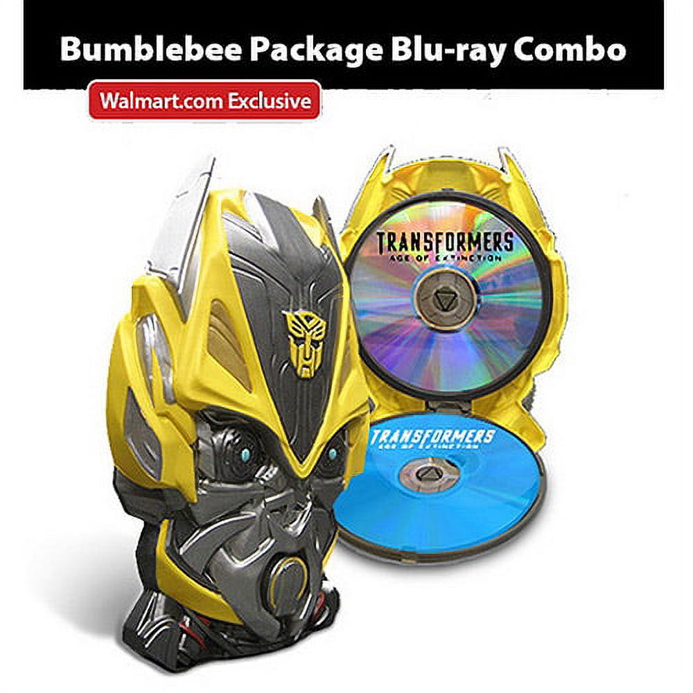 Transformers: Age Of Extinction (Blu-ray + DVD + Digital HD + Bumblebee Mask Packaging) (Walmart Exclusive) (Widescreen) - image 1 of 2