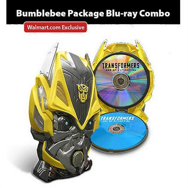 Transformers: Age Of Extinction (Blu-ray + DVD + Digital HD + Bumblebee Mask Packaging) (Walmart Exclusive) (Widescreen)