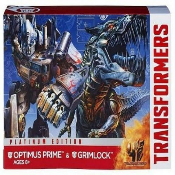 Transformers Age of Extinction Generations Voyager Class Evasion Mode Optimus Prime and Grimlock Figures