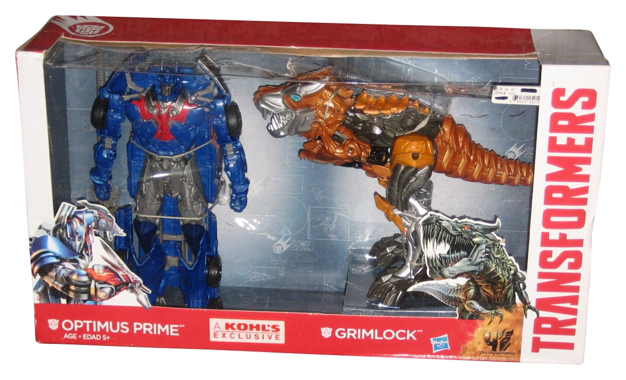 Transformers Age Of Optimus Prime & Grimlock (2013) Hasbro 10" Figure 2 ...