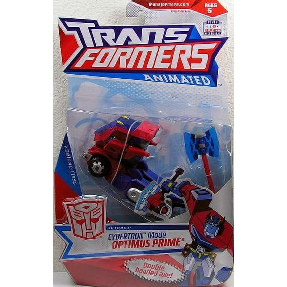 Transformers Animated Deluxe Action Figure - Autobot Leader Cybertron Mode Optimus Prime