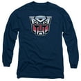 thumbnail image 1 of Transformers Autobot Airbrush Logo Long Sleeve Adult 18/1 T-Shirt Navy, 1 of 1