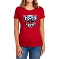 thumbnail image 1 of Transformers Autobot Airbrush Logo Women's T Shirt, Red, Medium, 1 of 6