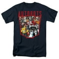 thumbnail image 1 of Transformers Autobot Collage S/S Adult 18/1 T-Shirt Navy, 1 of 1