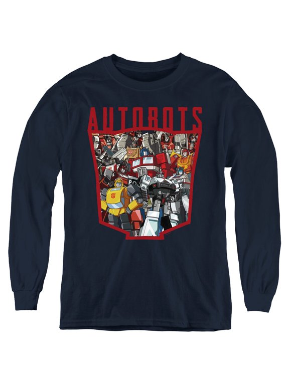 - Autobot Collage - Youth Long Sleeve Shirt - Medium