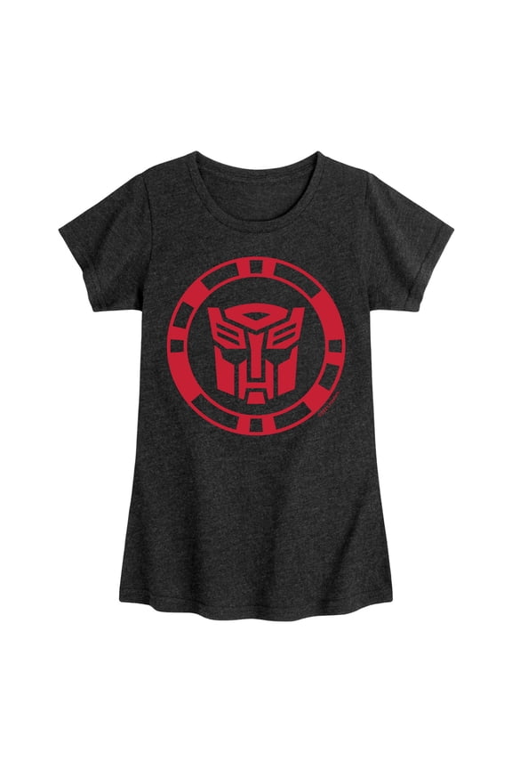 - Autobot Logo - Girls Fitted Short Sleeve T-Shirt