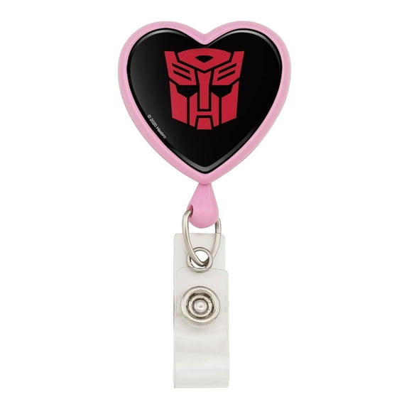 Transformers Autobot Symbol Heart Lanyard Retractable Reel Badge ID Card Holder