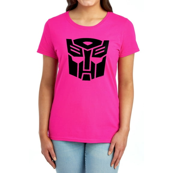 Transformers Autobot Women's T Shirt, Hot Pink, X-Large
