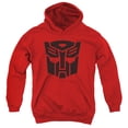 thumbnail image 1 of Transformers Autobot Youth Pullover Hoodie Sweatshirt Red, 1 of 1