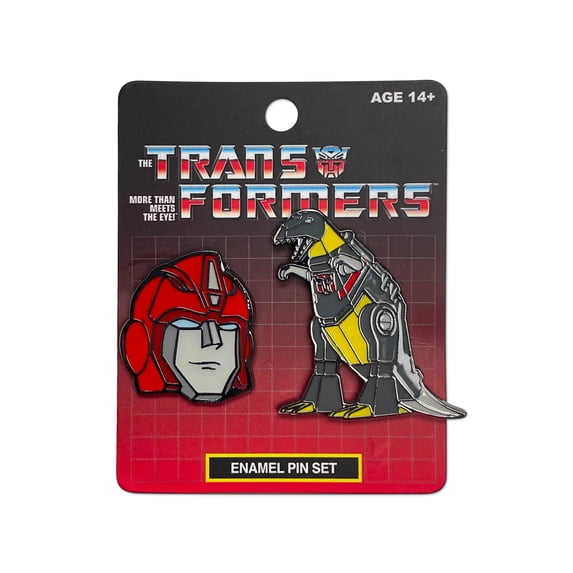 Transformers Autobots Hot Rod And Grimlock 2 Pack Enamel Pin Set