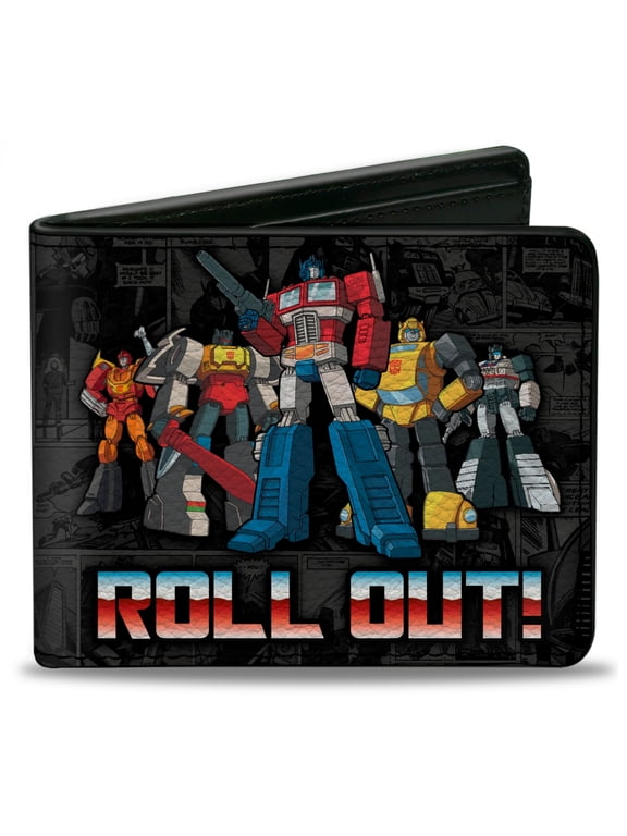 Autobots Roll Out Comic Panels Bi-Fold Wallet