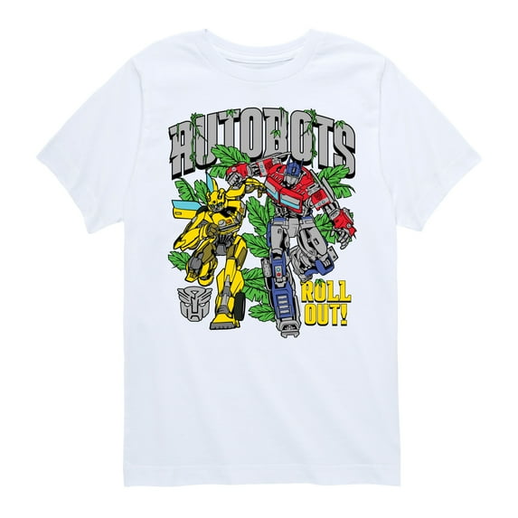 Transformers - Autobots Roll Out Bumble Bee and Optimus Prime - Kids Toddler And Youth Short Sleeve T - Shirt
