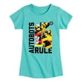 thumbnail image 1 of Transformers - Autobots Rule - Girls Fitted Short Sleeve T-Shirt, 1 of 4