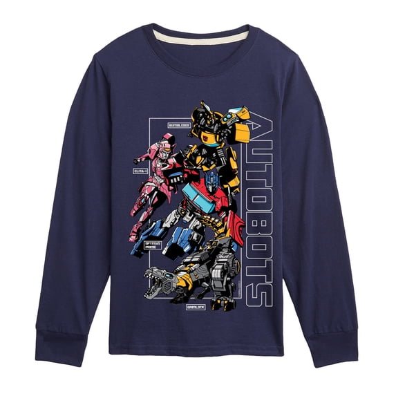 Transformers - Autobots - Youth Boys Long Sleeve Graphic T-Shirt