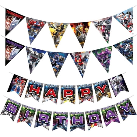 Transformers Banner & Transformers Pennants Kit