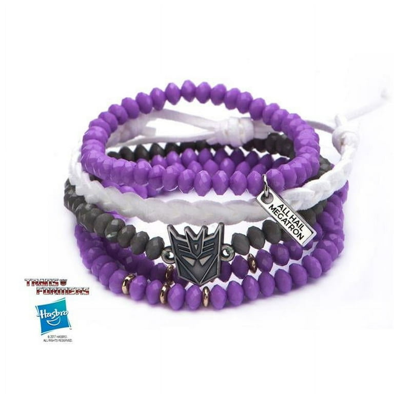Transformers Base Metal Decepticon Face Acrylic Purple Black
