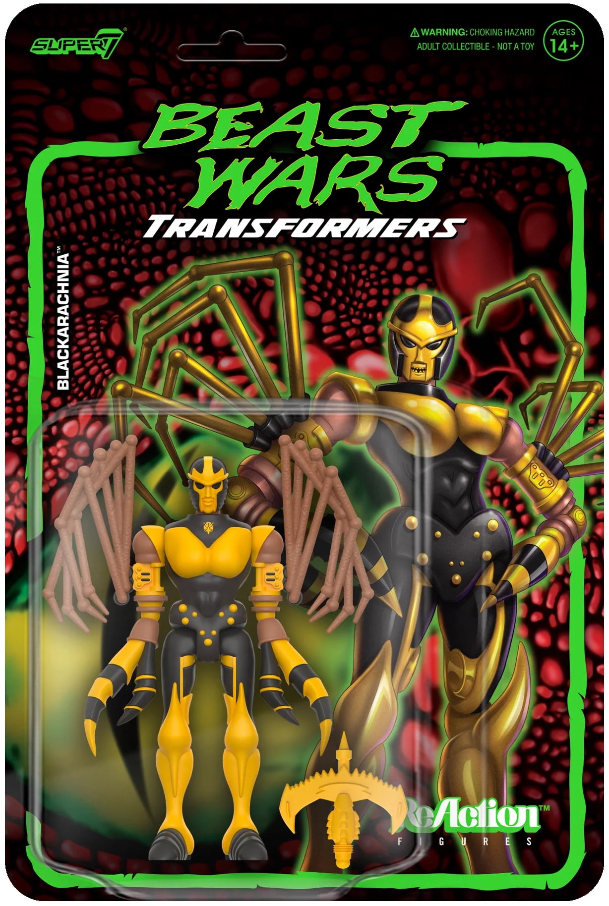 Transformers Beast Wars Blackarachnia ReAction Figure
