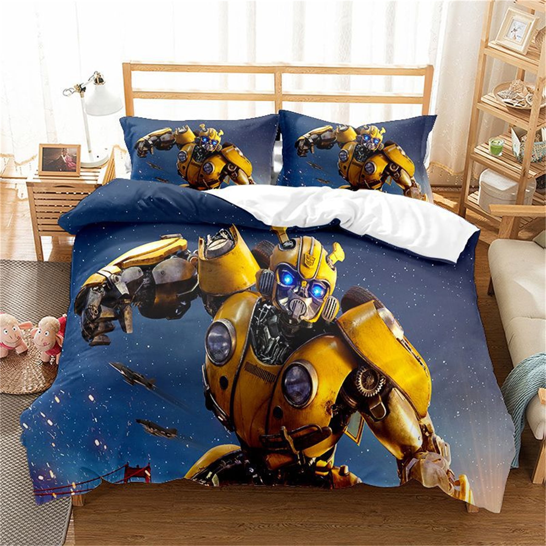 Transformers Bedding Duvet Cover Set Full Size 3pcs Light-Weight Quilt ...