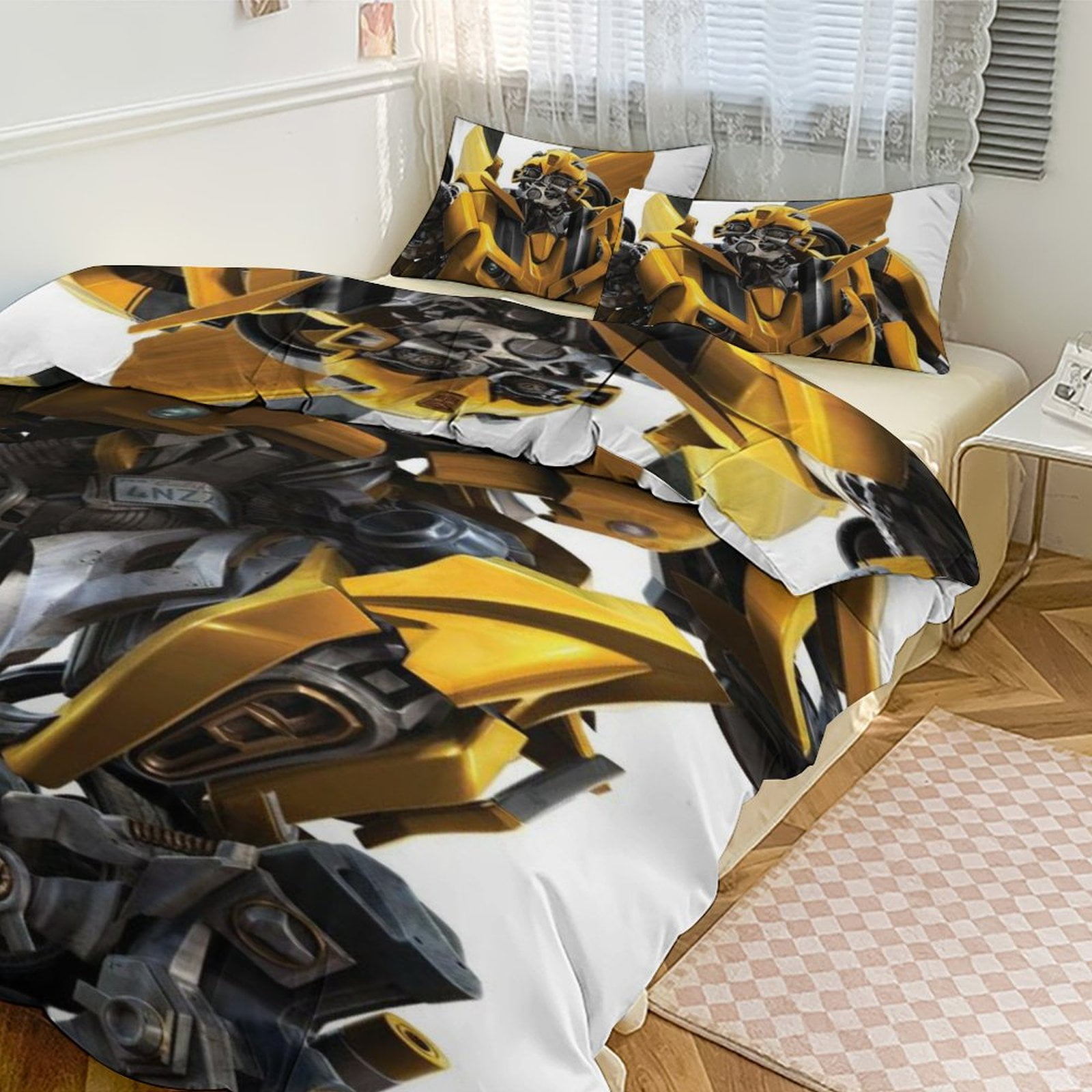 Transformers Bedding Set Anime Three-piece for Boys Girls Teens Twin ...