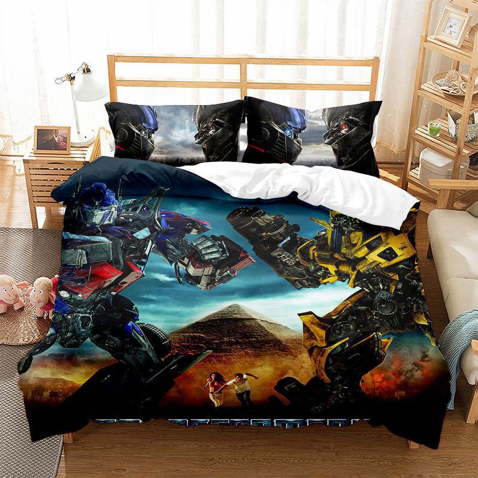 Transformers Bedding Twin Comforter Set for Girls and boys, Soft ...
