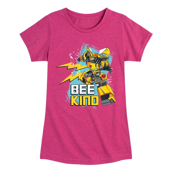 Transformers - Bee Kind Bb - Girls Fitted Short Sleeve T-Shirt
