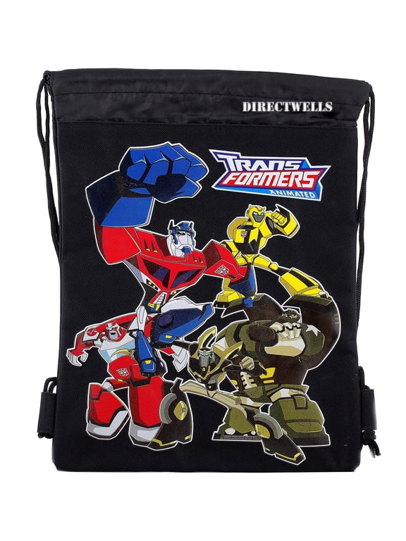 Transformers Black Drawstring Bag