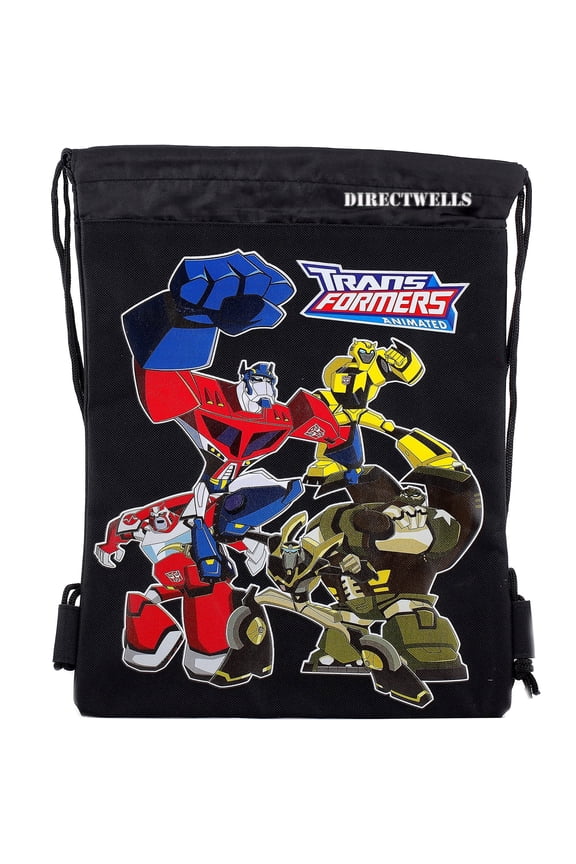 Transformers Black Drawstring Bag